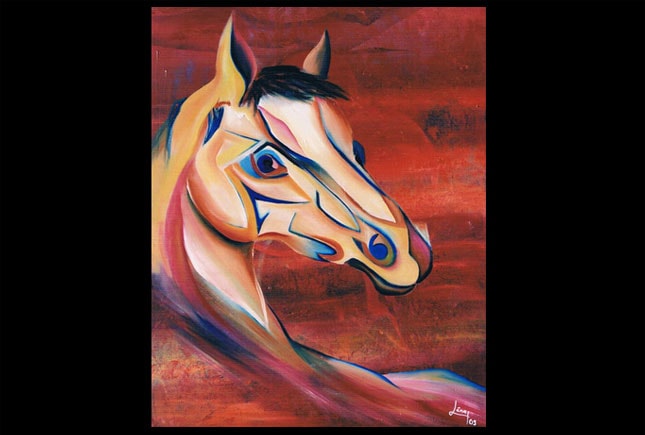 Oil painting by Lena Aydenian, archive reference A0002. Low resolution placeholder recovered from her archived website; a high resolution photograph and a confirmed title are still to come.